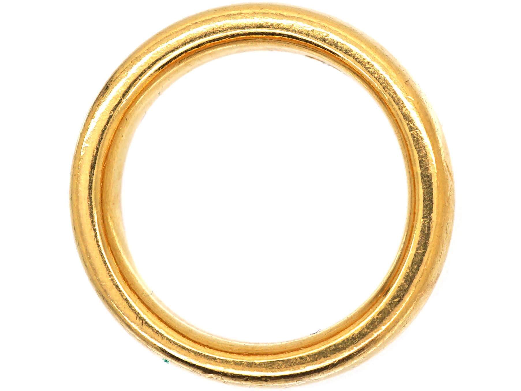22ct Gold Wide Wedding Ring Assayed in 1920 (829S) | The Antique ...