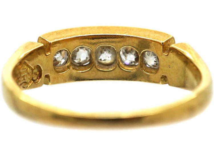 Victorian 18ct Gold, Five Stone Diamond Ring