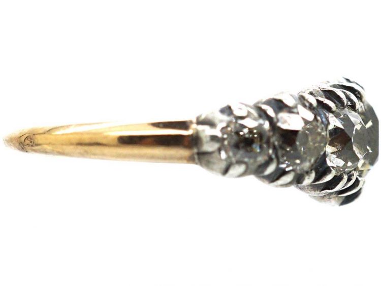 French Early 19th Century Seven Stone Diamond Ring