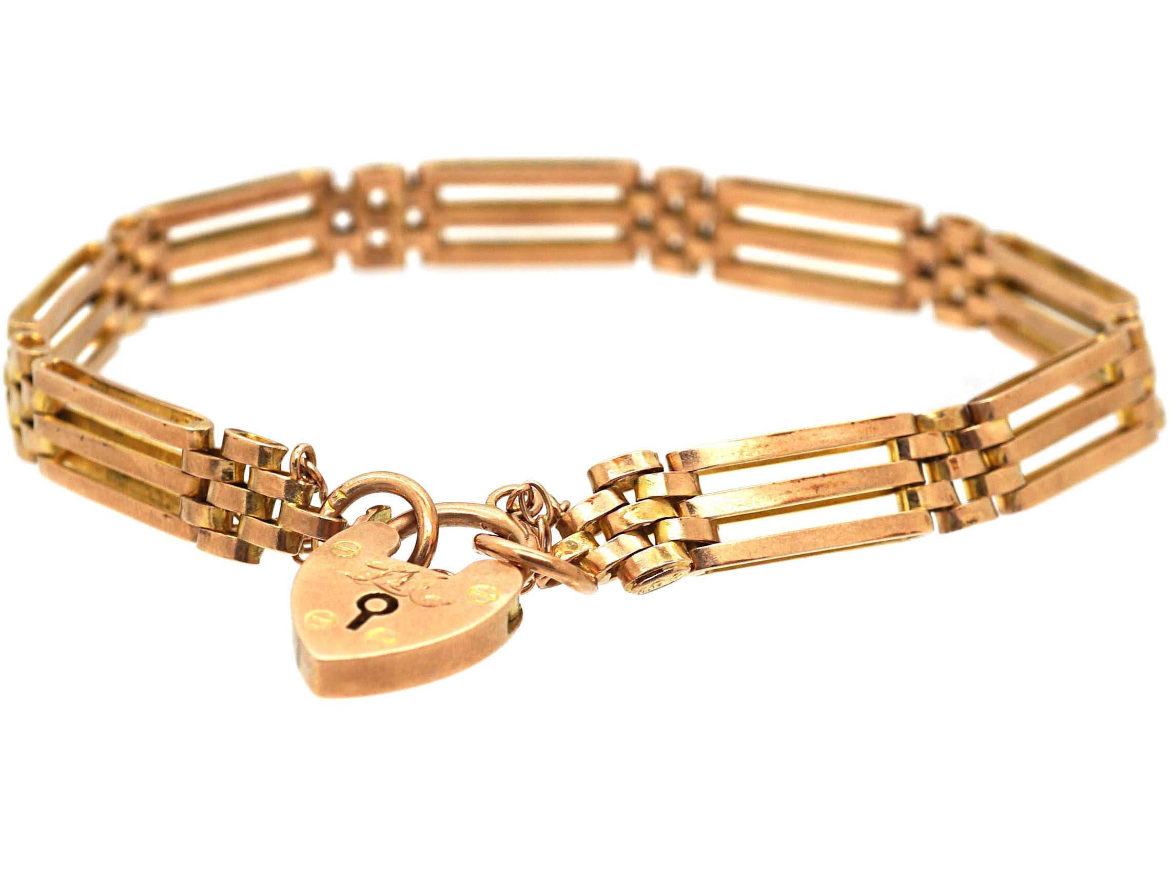 9ct gold store gate bracelet