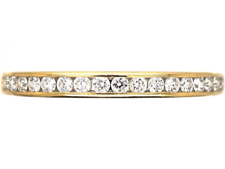 18ct Gold & Diamond Half Eternity Ring by Tiffany