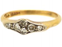 Edwardian 18ct Gold & Platinum, Six Stone Diamond Ring
