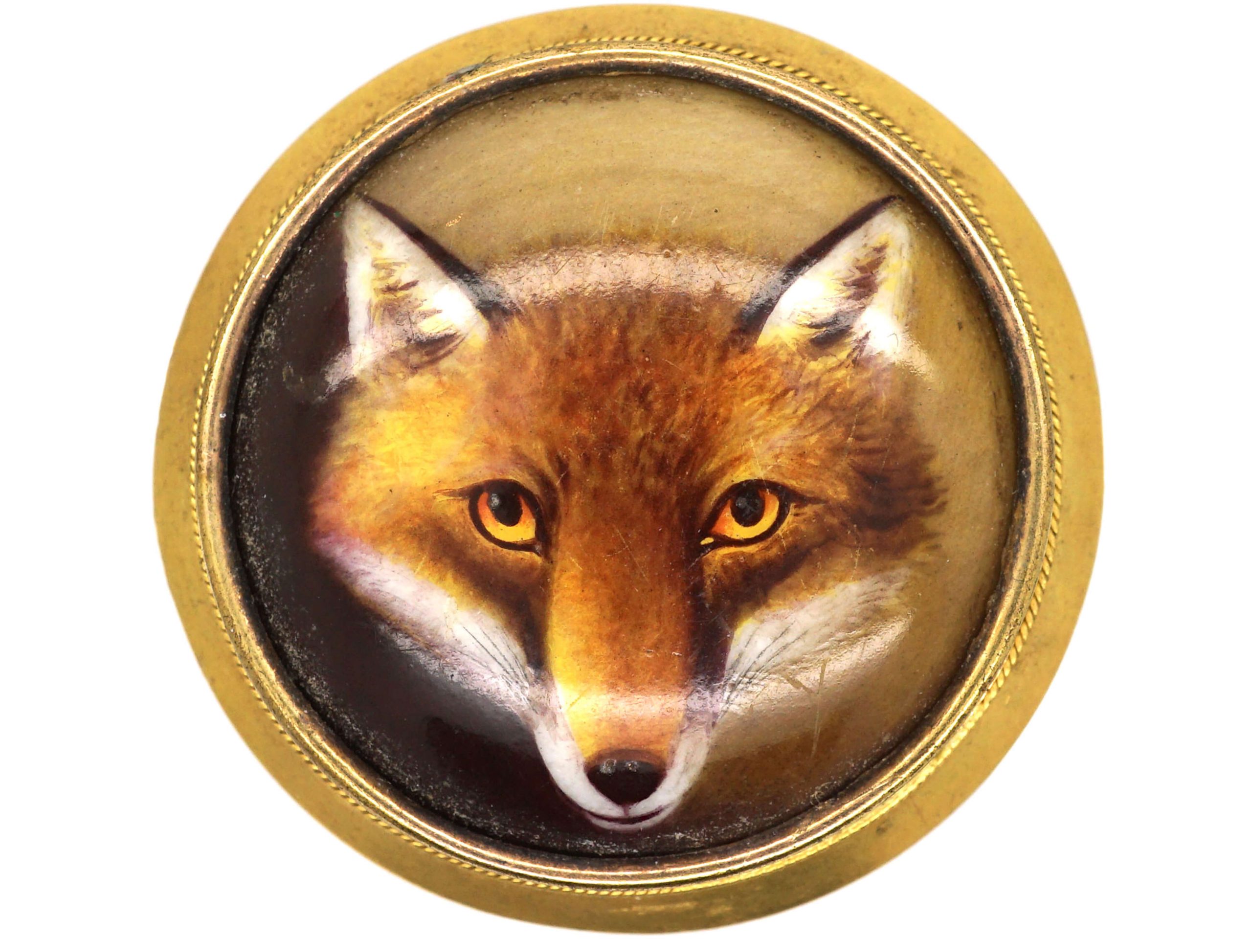 Victorian 15ct Gold, Enamelled Fox Brooch by William Essex (8T) | The ...