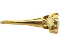 Victorian 18ct Gold, Opal & Diamond Five Stone Ring