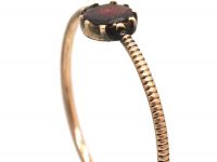 Georgian 9ct Gold Ring set with an Almandine Garnet