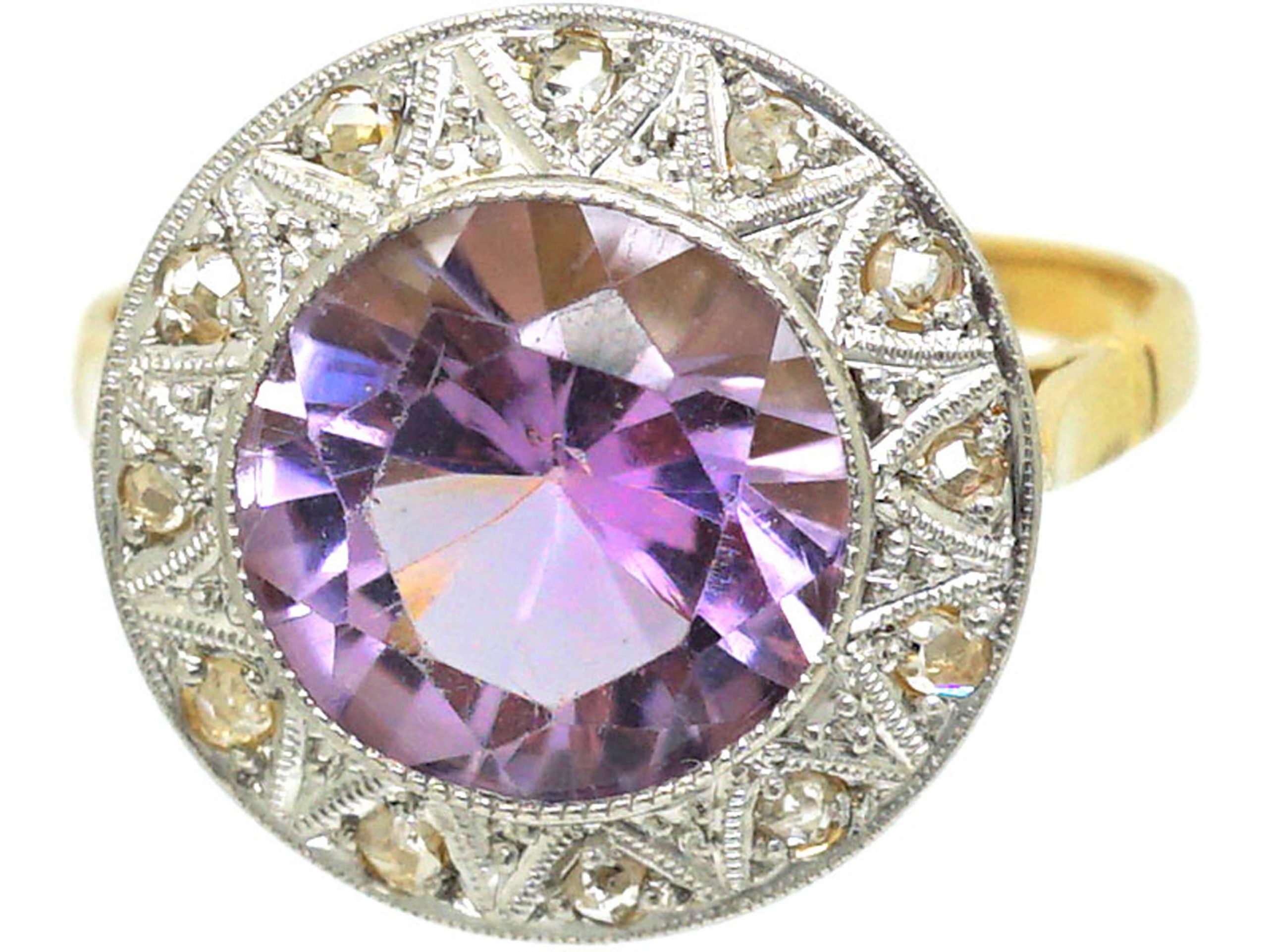 Rose de france hot sale amethyst ring