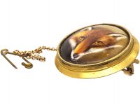 Victorian 15ct Gold, Enamelled Fox Brooch by William Essex