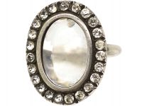Early 20th Century Silver & Paste Locket Ring