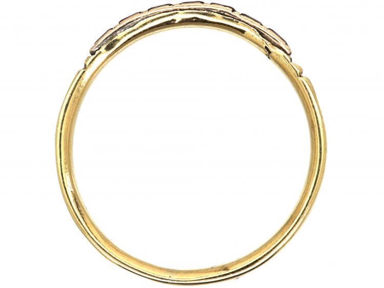 Georgian 9ct Gold Ring set with Almandine Garnets