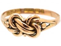 Victorian 9ct Gold Lover's Knot Ring