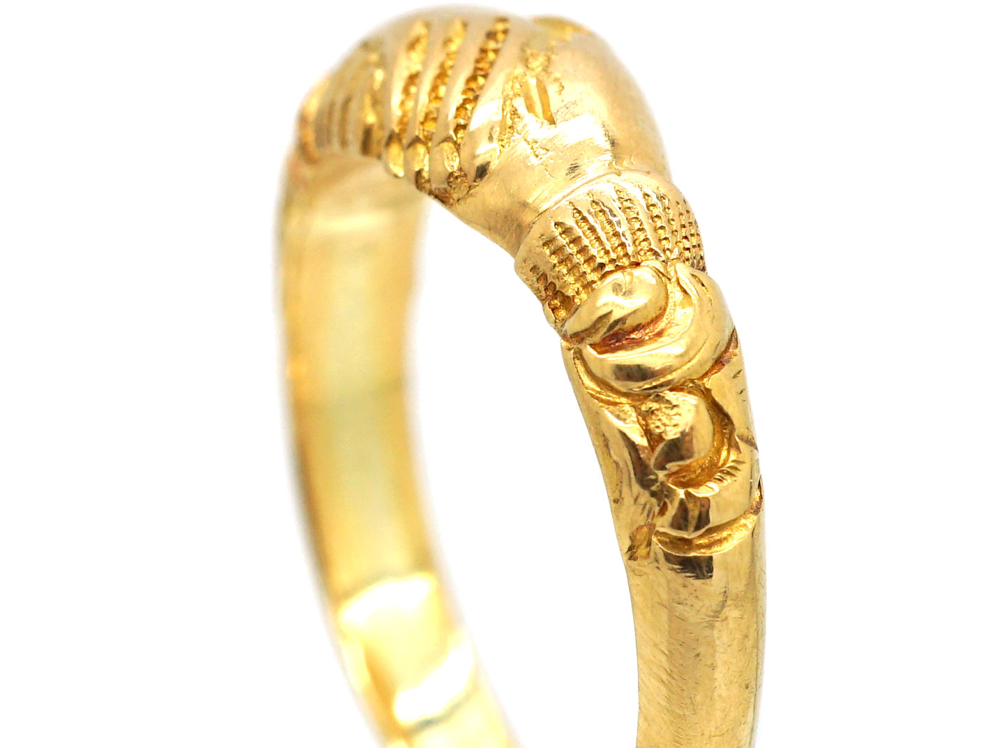 Australian 19th Century 18ct Gold Fede Ring (216T) | The Antique ...