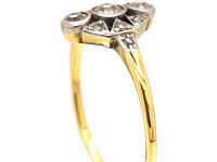Art Deco 18ct Gold & Platinum, Diamond Ring