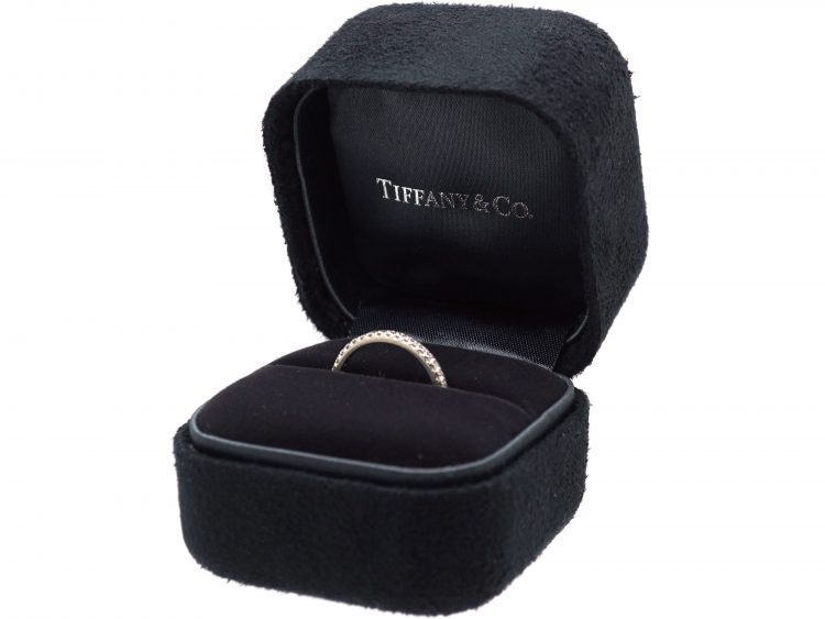 Diamond Set Half Eternity Ring in Original Case by Tiffany & Co