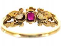 Regency 15ct Gold, Opal & Ruby Ring
