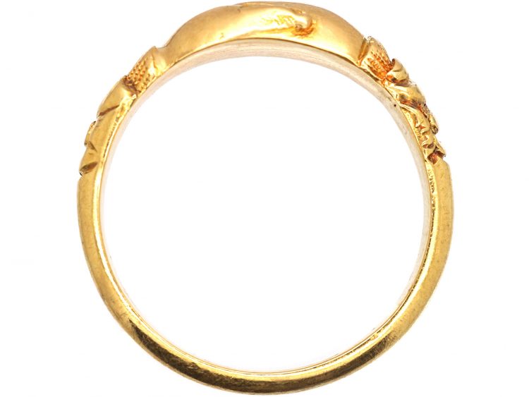 Australian 19th Century 18ct Gold Fede Ring