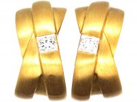 18ct Gold & Diamond Kit & Kaboodle Hoop Earrings in Original Case by Boodles