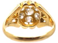 Victorian 18ct Yellow Gold & Diamond Cluster Ring