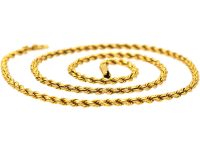 Edwardian 15ct Gold Prince of Wales Twist Chain
