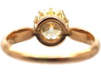 Edwardian 18ct Gold, Diamond Solitaire Ring