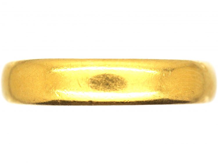 Wide 22ct Gold Wedding Ring made in 1924