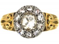Victorian 18ct Gold, Rose Diamond Cluster Ring