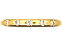 French 18ct Gold Ring set with Diamonds