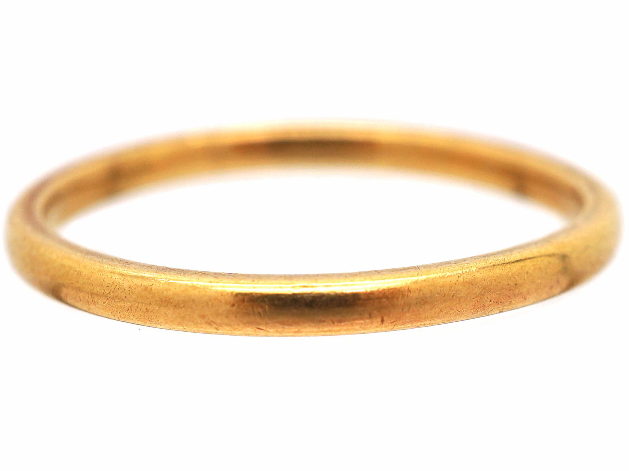 22ct Gold Wedding Ring made in 1982 (96T) | The Antique Jewellery Company