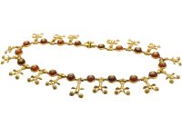 18ct Gold Necklace with Carnelian Rondels by Lalaounis