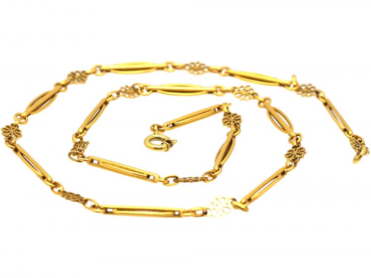 18ct Gold Belle Epoque Ornate Chain