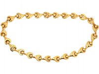 Italian 1970s 18ct Gold Articulated Collar