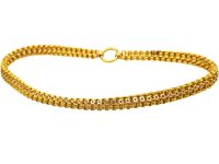 Victorian 15ct Gold Collar Necklace with Star Motif