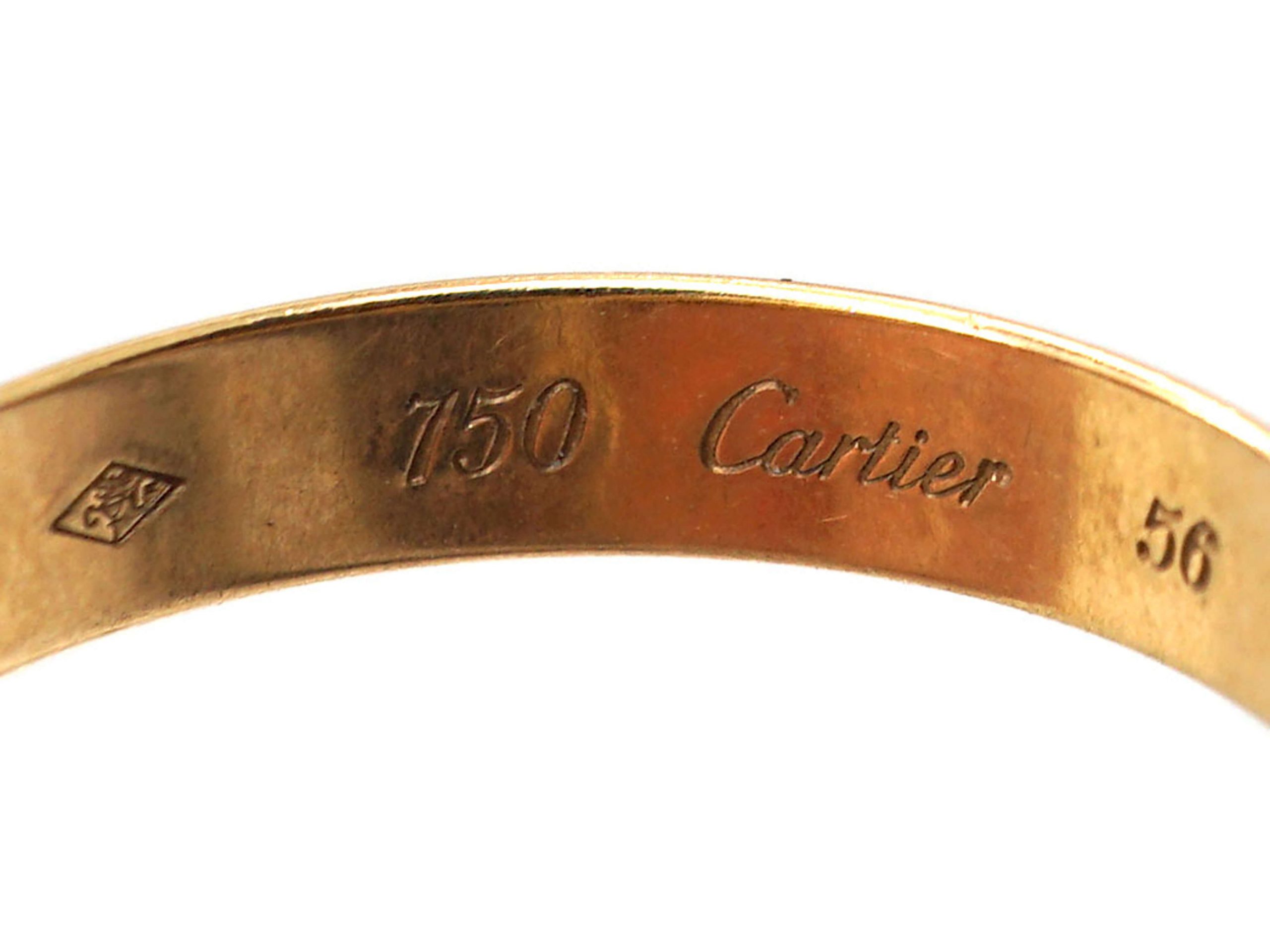 Cartier 18ct Gold Russian Wedding Ring (927S) | The Antique Jewellery ...