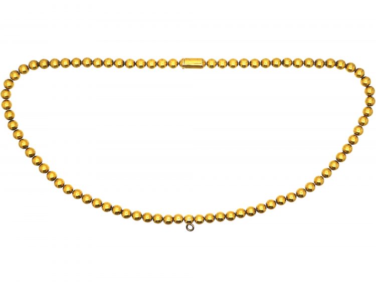 Victorian 18ct Gold Beads Collar