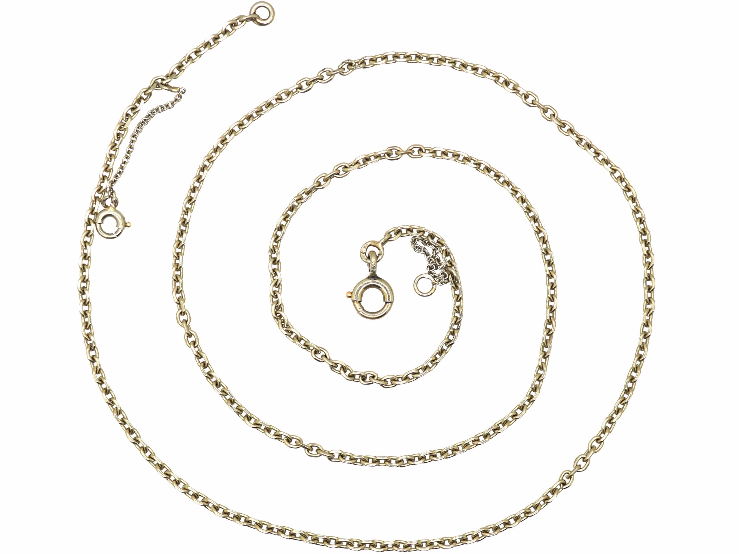 Edwardian Platinum Chain (555T) | The Antique Jewellery Company