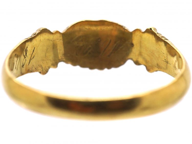 Victorian 15ct Gold Fede Ring Dated 1849