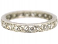 Early 20th Century 18ct White Gold & Diamond Eternity Ring