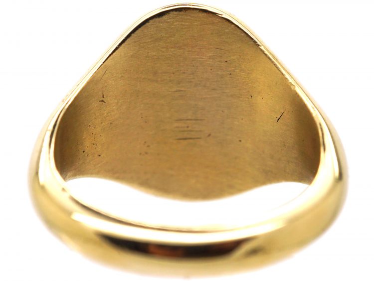 9ct Gold Signet Ring with Intaglio of Griffin's Head by Charles Green & Sons