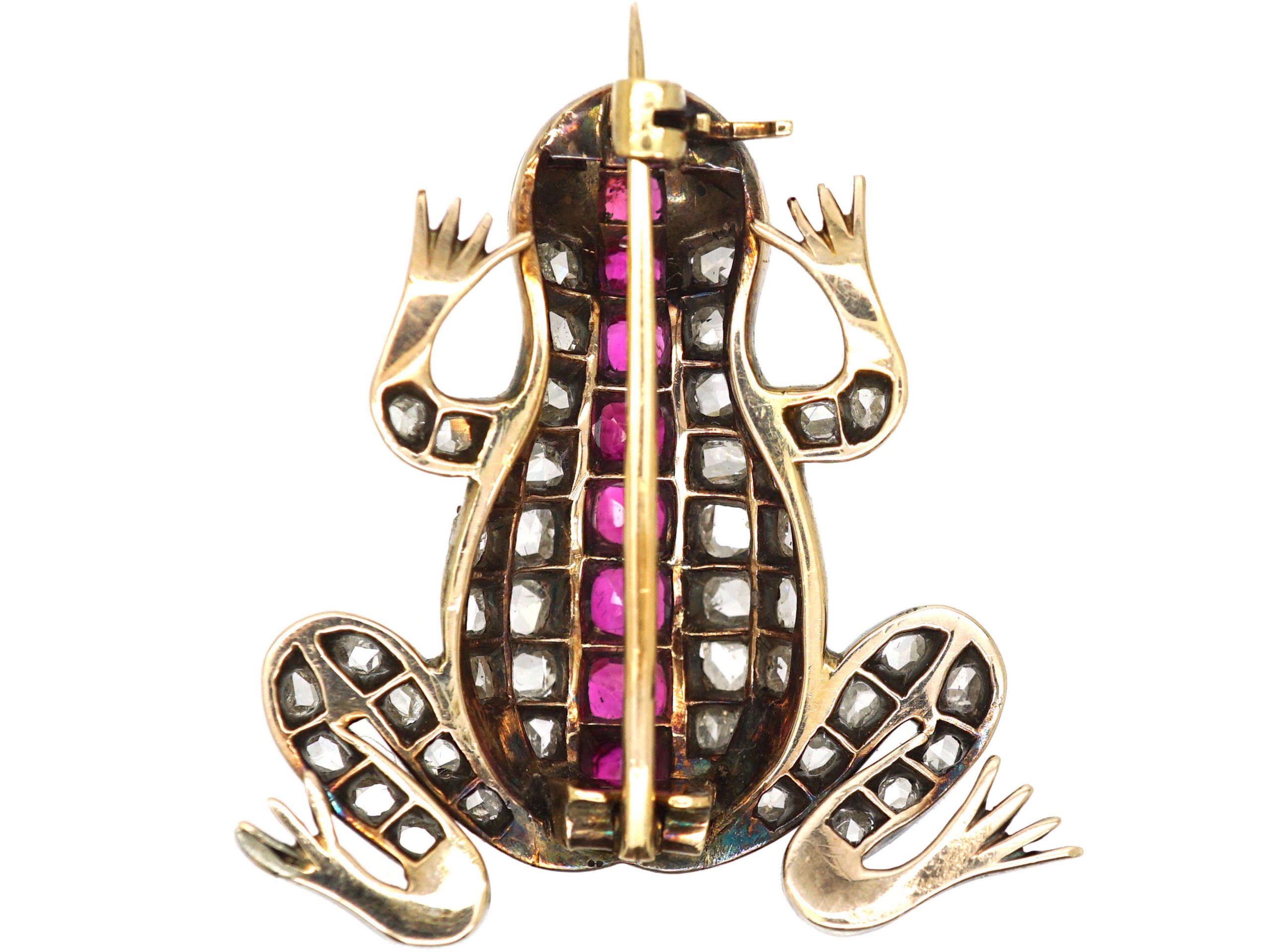 Navachi 18k Gold Plated Purple Crystal Frog Brooch Pin – 4.0 X 4.3 Cm, Gift Box Included - View #2