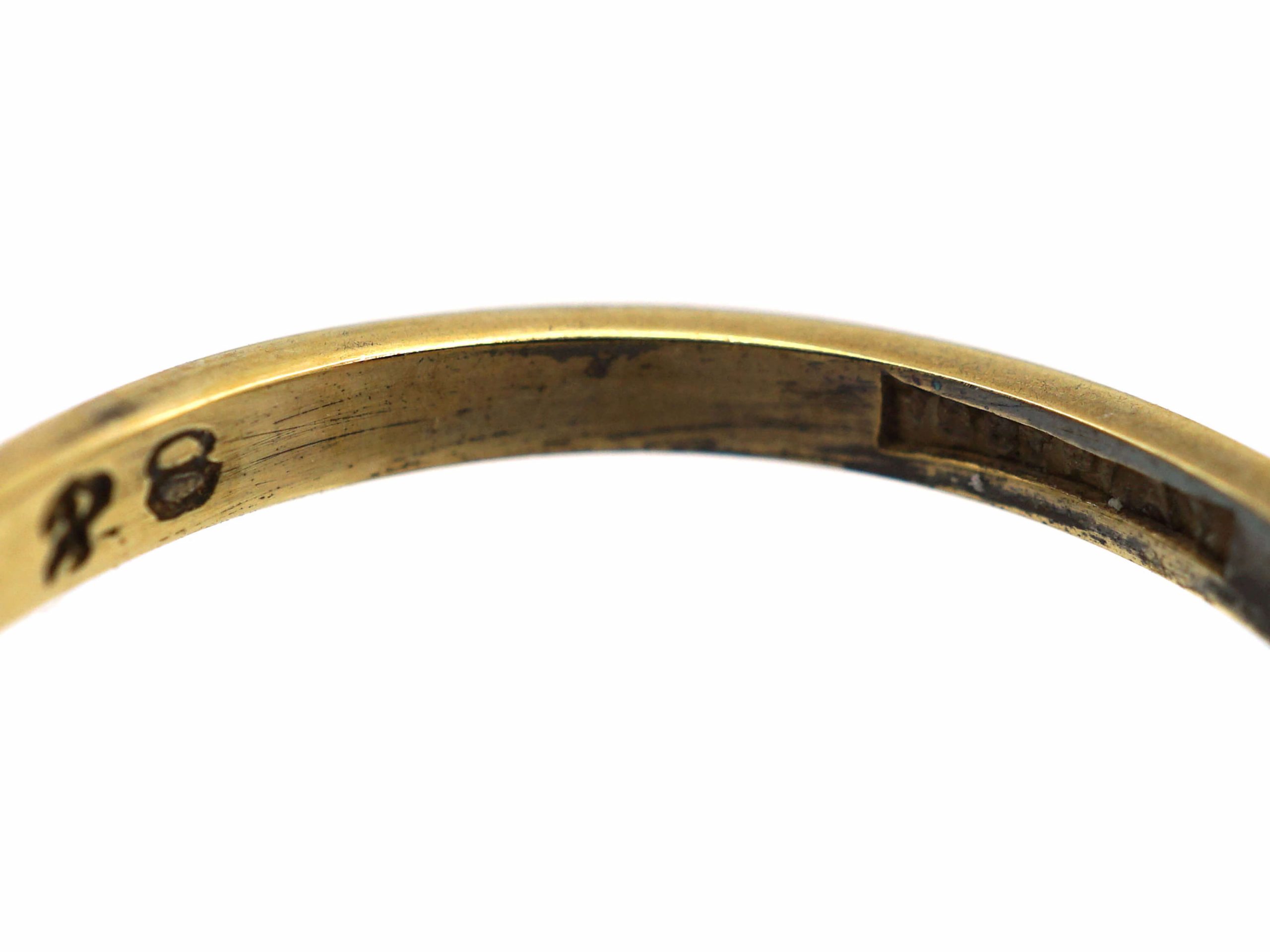 Early 20th Century 18ct Gold & Platinum, Three Stone Diamond Ring (849T ...