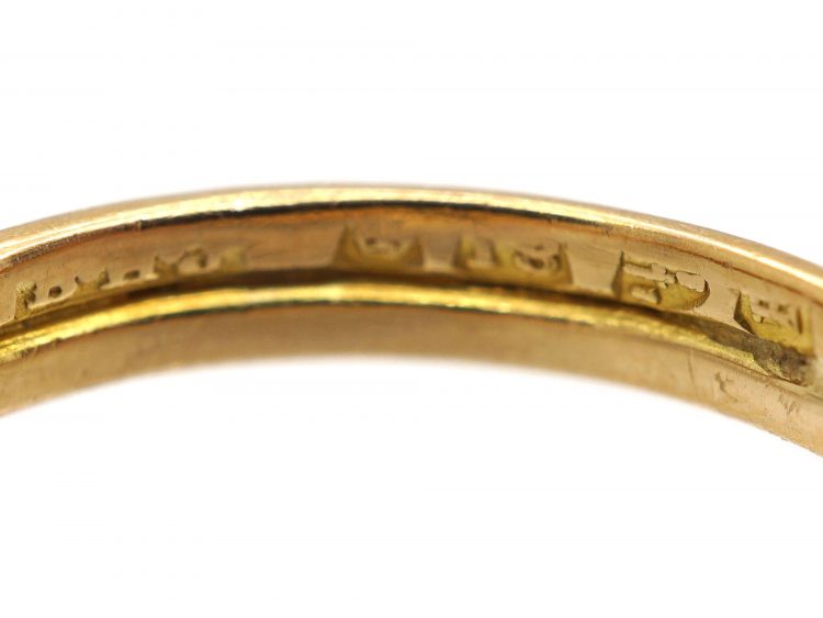 Edwardian 18ct Gold Lover's knot Ring by Henry Barnett Joseph