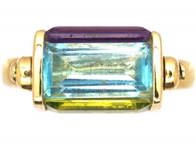 9ct Gold Swivel Harlequin Ring