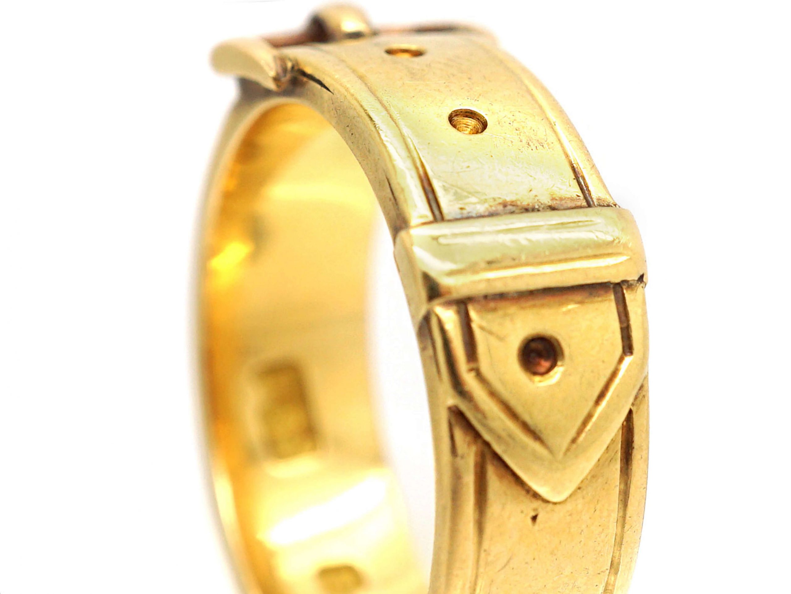 Victorian 18ct Gold Buckle Ring (973T) The Antique Jewellery Company