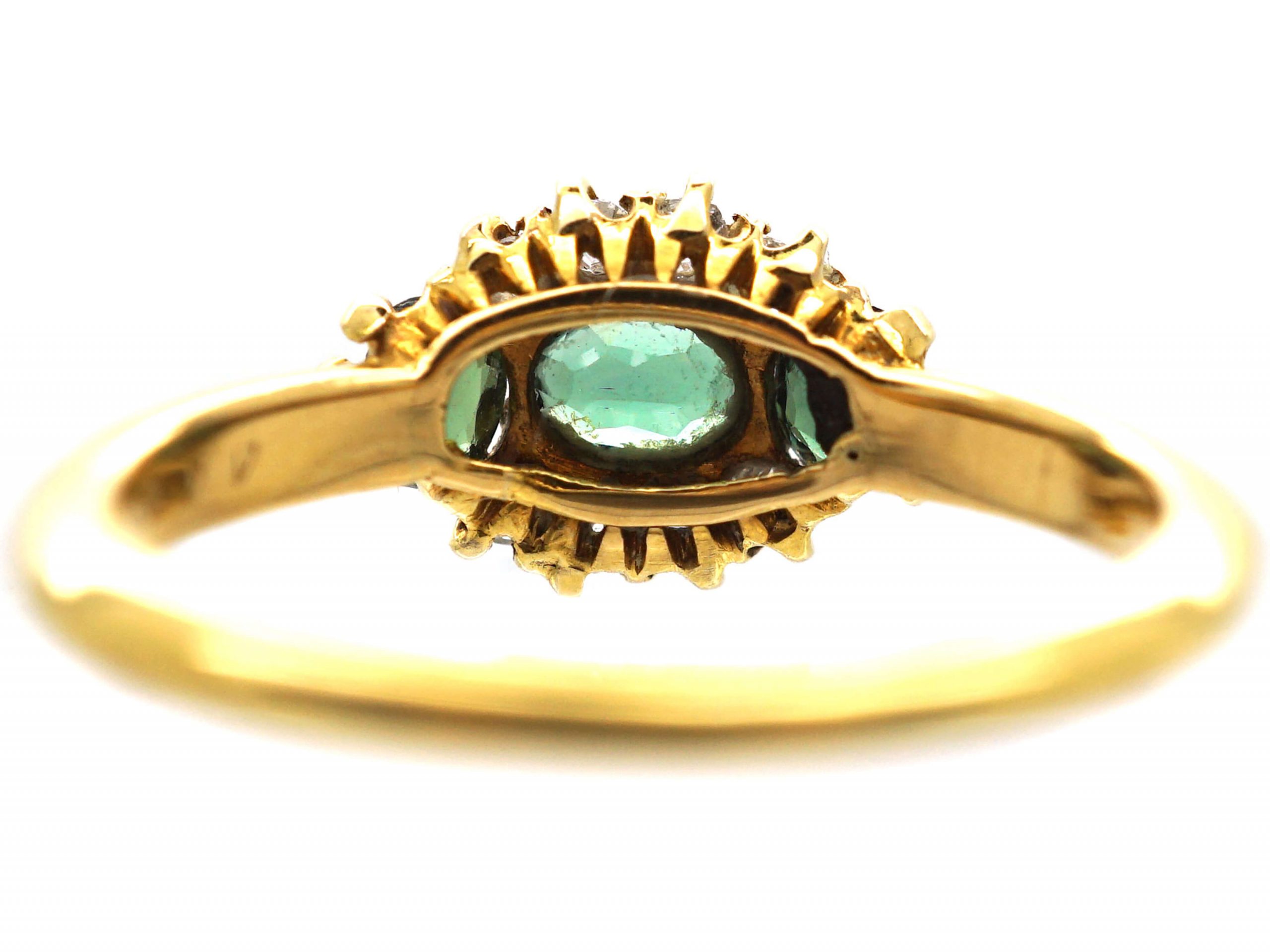 Victorian 18ct Gold, Green Tourmaline & Diamond Ring (773T) | The ...