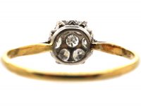 Early 20th Century 18ct Gold & Platinum, Diamond Cluster Ring