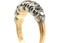 French Early 19th Century Five Stone Old Mine Cut Diamond Ring
