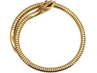 9ct Gold Snake Bangle By Smith & Pepper