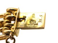 Edwardian 15ct Gold Gate Bracelet with Knot Detail