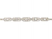 Art Deco 18ct White Gold & Diamond Bracelet