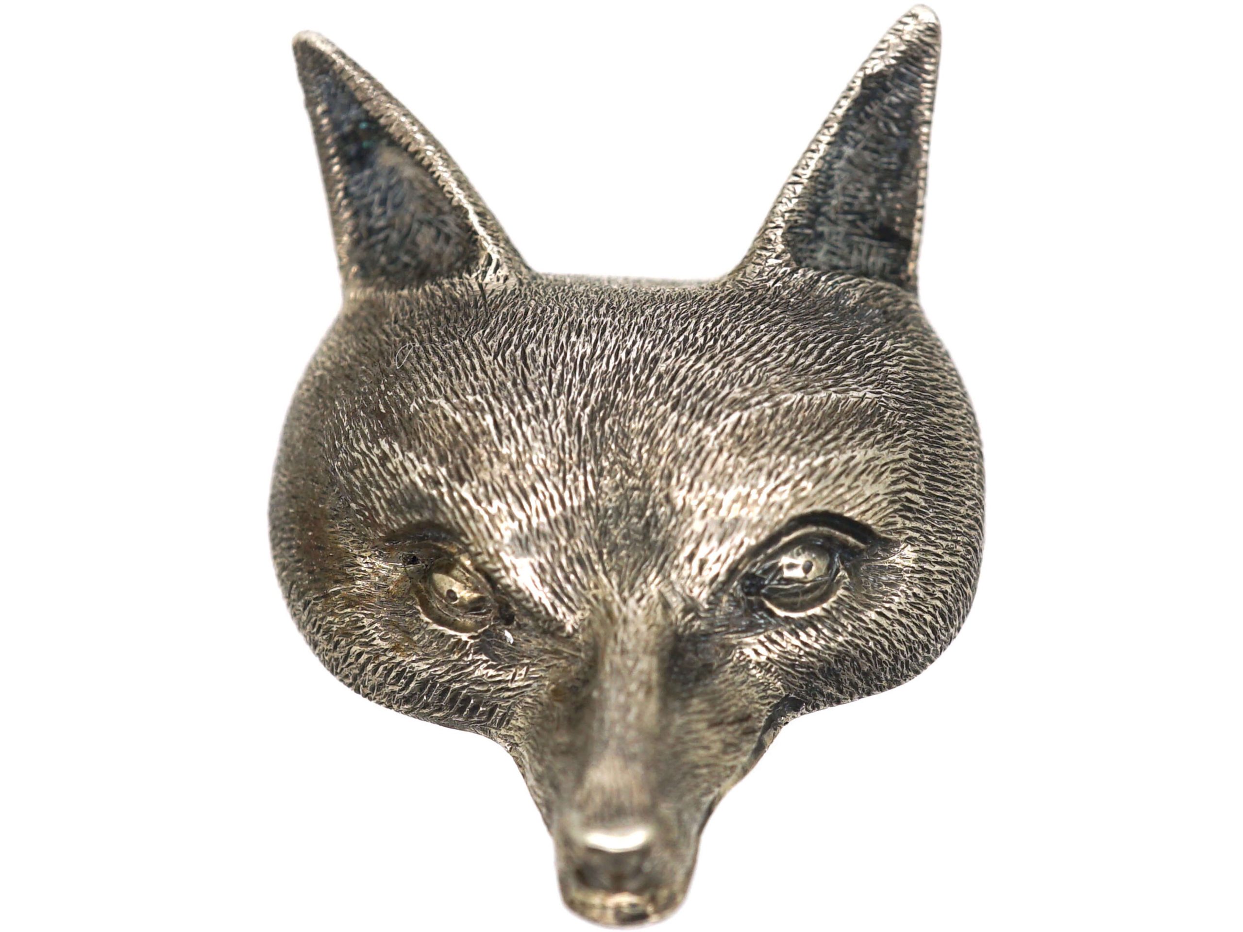 Victorian Silver Head of a Fox (951T) | The Antique Jewellery Company