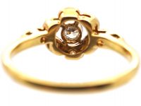 Edwardian 18ct Gold & Platinum, Diamond Open Cluster Ring